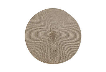 Circular Ribbed Placemat Truffle