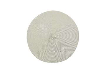 Circular Ribbed Placemat Linen