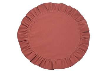 Circular Ruffle Edge Placemat Conker