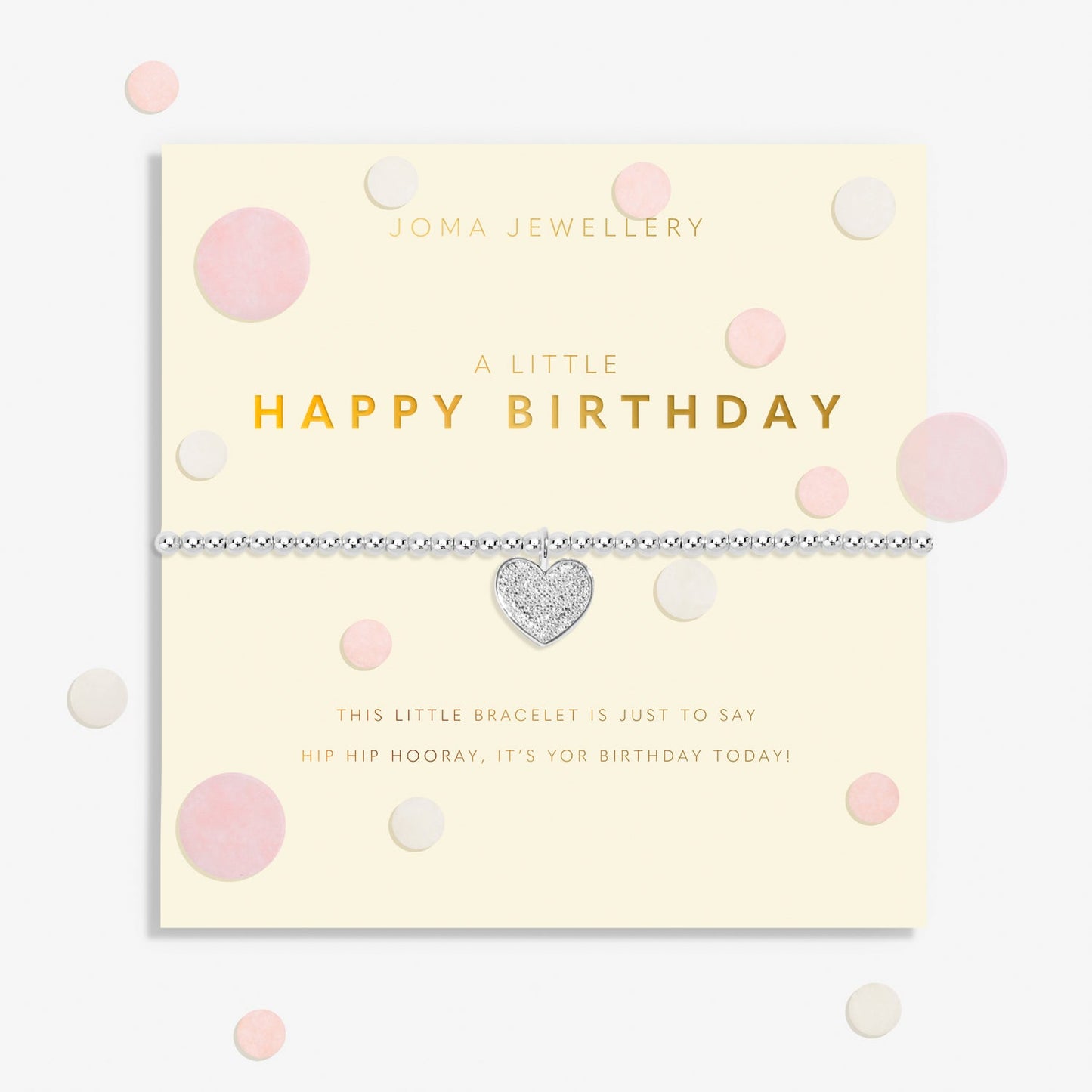 Confetti A Little Happy Birthday Silver Plated Bracelet