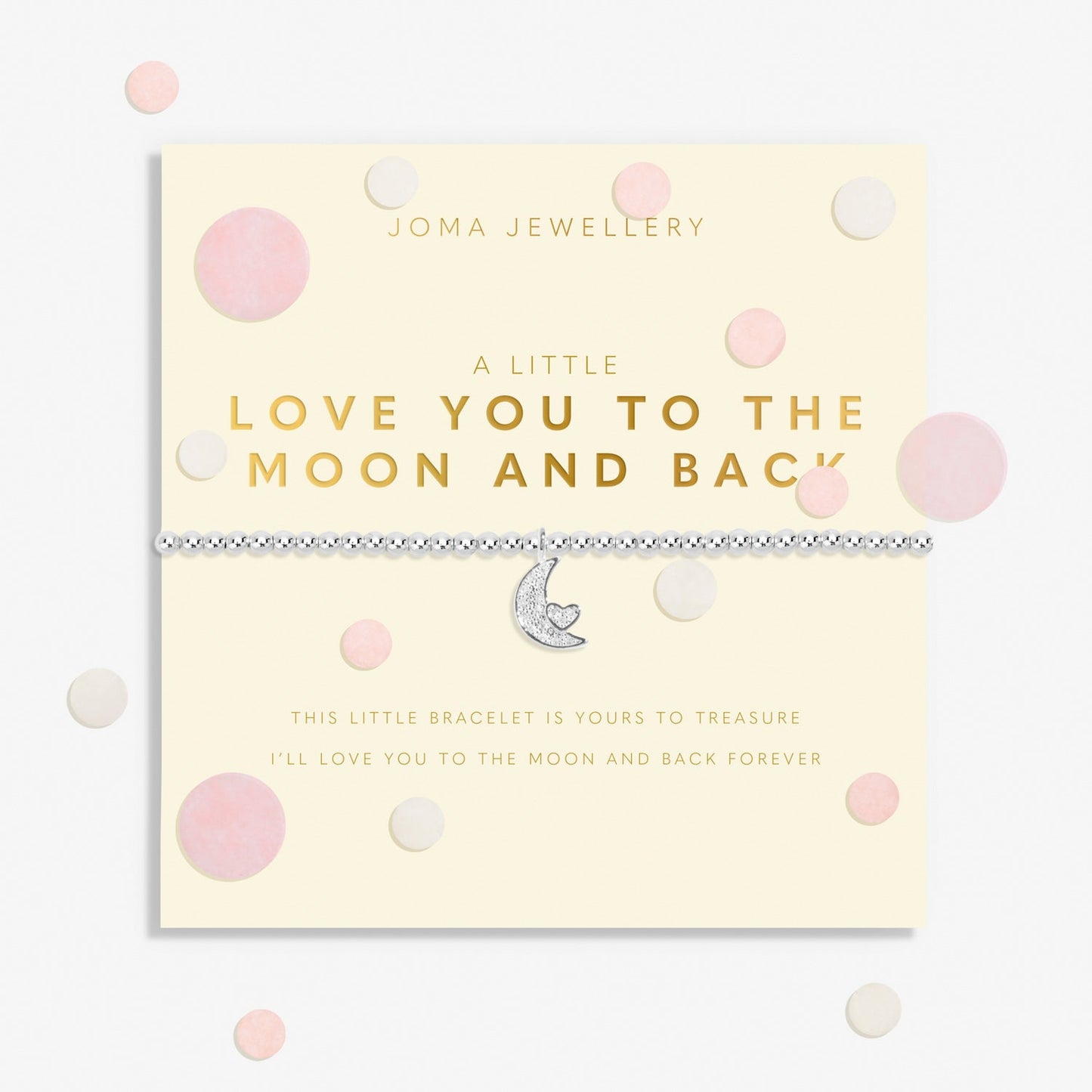 Confetti A Little Love You To The Moon And Back Silver Plated Bracelet