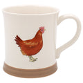 Country Life Embossed Mug Hen