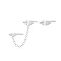 Scream Pretty Crystal Droplet Stud Earring Set Rhodium Plated Sterling silver