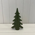 Dimpled Green Ceramic Christmas Tree Ornament Medium