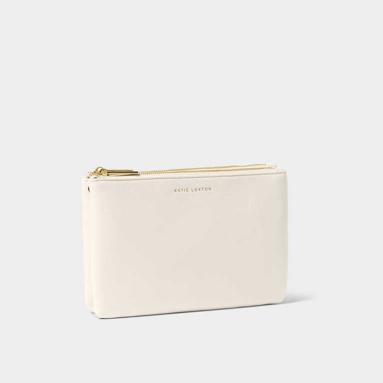 Katie Loxton Duo Pouch Off White