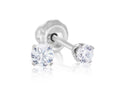 Ear Piercing CZ Pair Stainless Steel 2mm