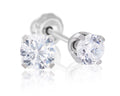 Ear Piercing CZ Pair Stainless Steel 5mm