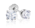 Ear Piercing Clear Crystal Titanium 5mm