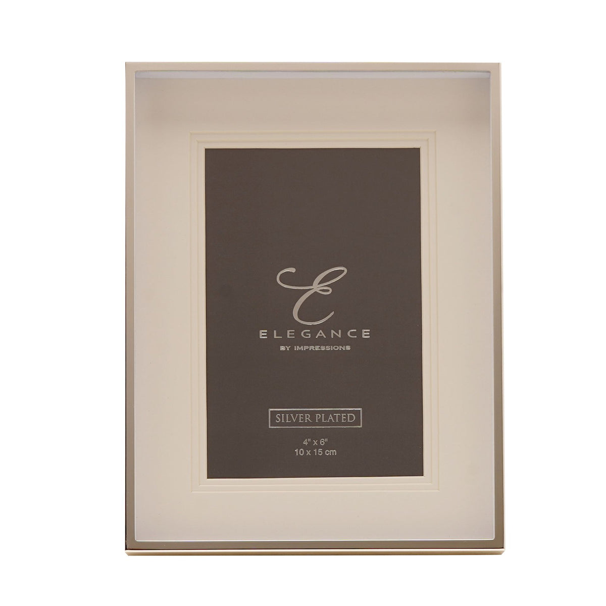 Elegance Silverplated Triple Layer Mount Photo Frame 4" x 6"