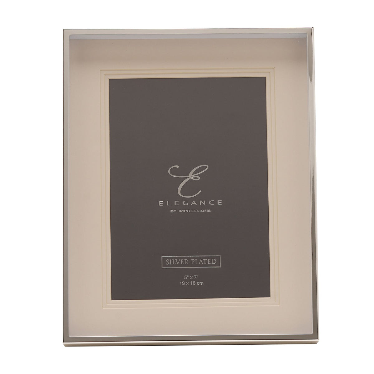 Elegance Silverplated Triple Layer Mount Photo Frame 5" x 7"