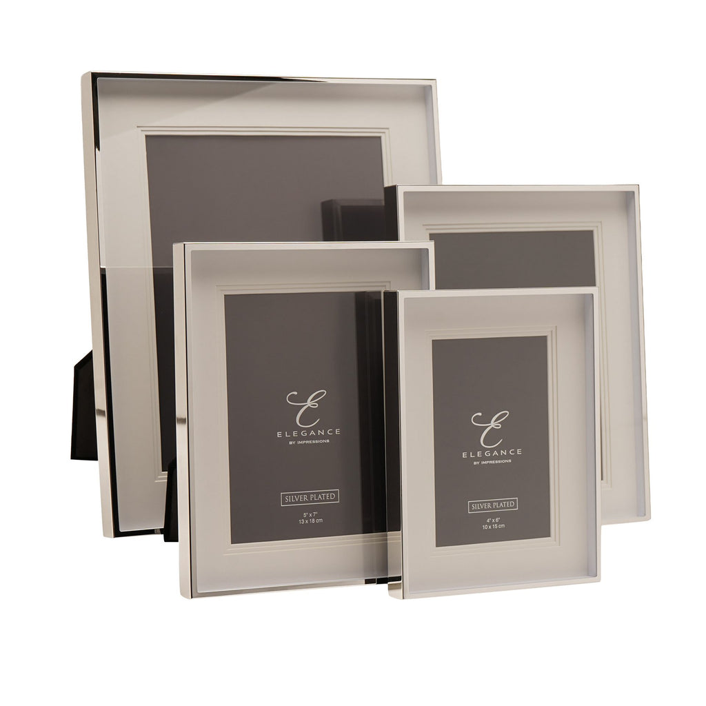 Elegance Silverplated Triple Layer Mount Photo Frame 8" x 10"