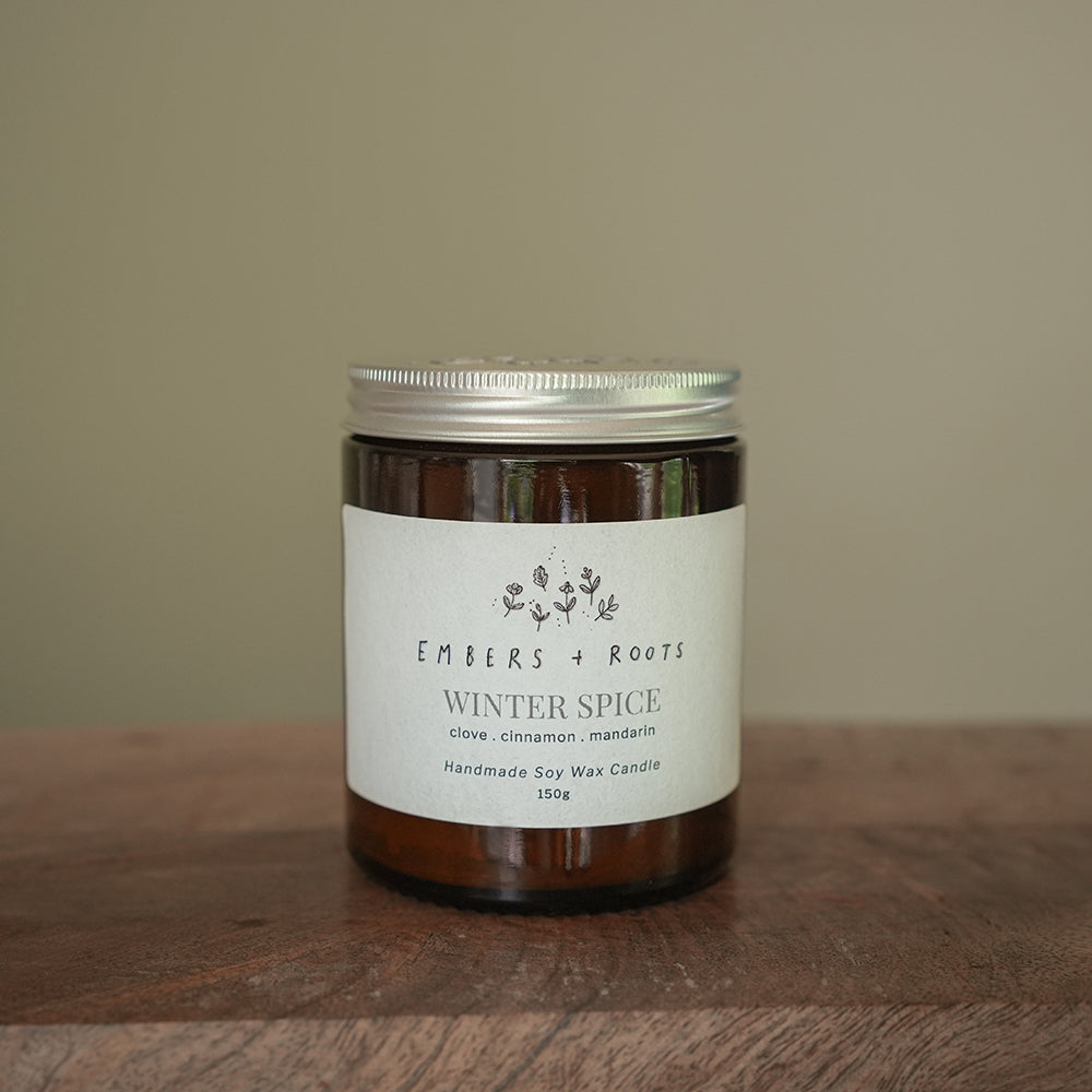 Ember & Roots Winter Spice Christmas Candle