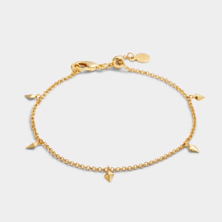 Katie Loxton Estee Charm Bracelet Gold Plated Bracelet