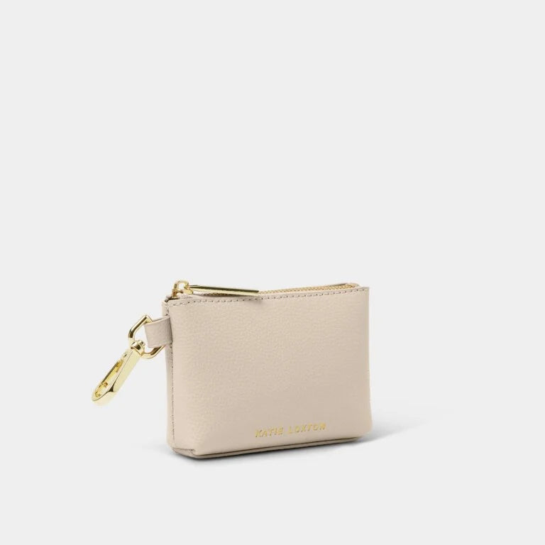 Katie Loxton Evie Clip On Coin Purse Light Taupe