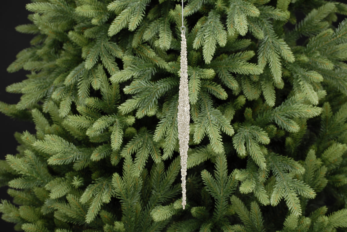 Festive Champagne Gold Glass Icicle