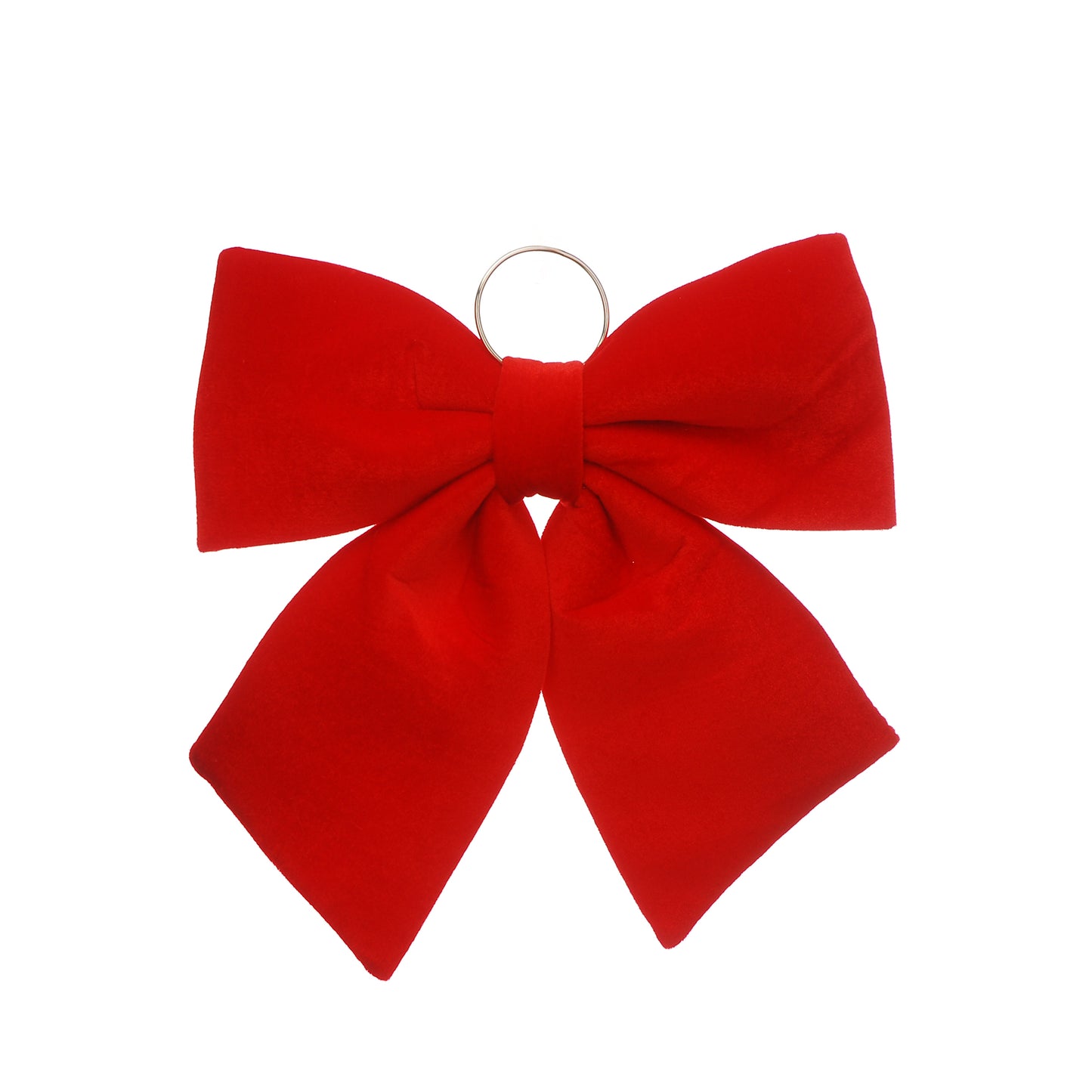 Festive Red Velvet Bow Med