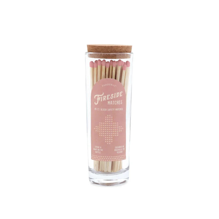 Fireside Safety Matches Tall Pink