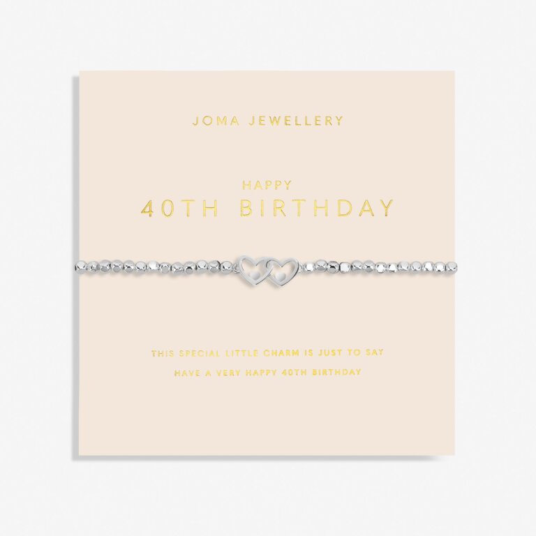 Joma Jewellery Forever Yours 40th Birthday Silver Plated Bracelet