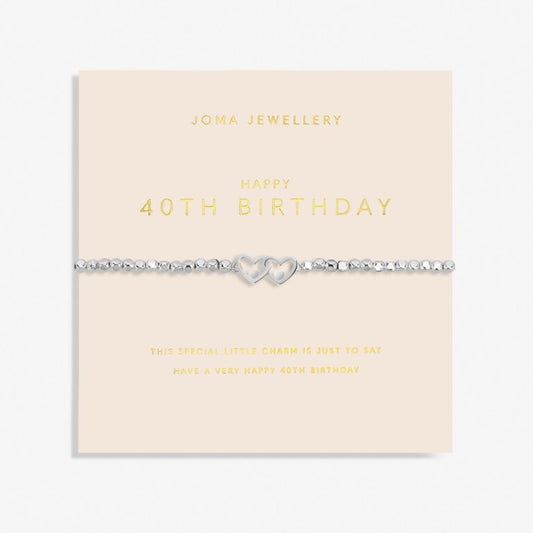 Joma Jewellery Forever Yours 40th Birthday Silver Plated Bracelet