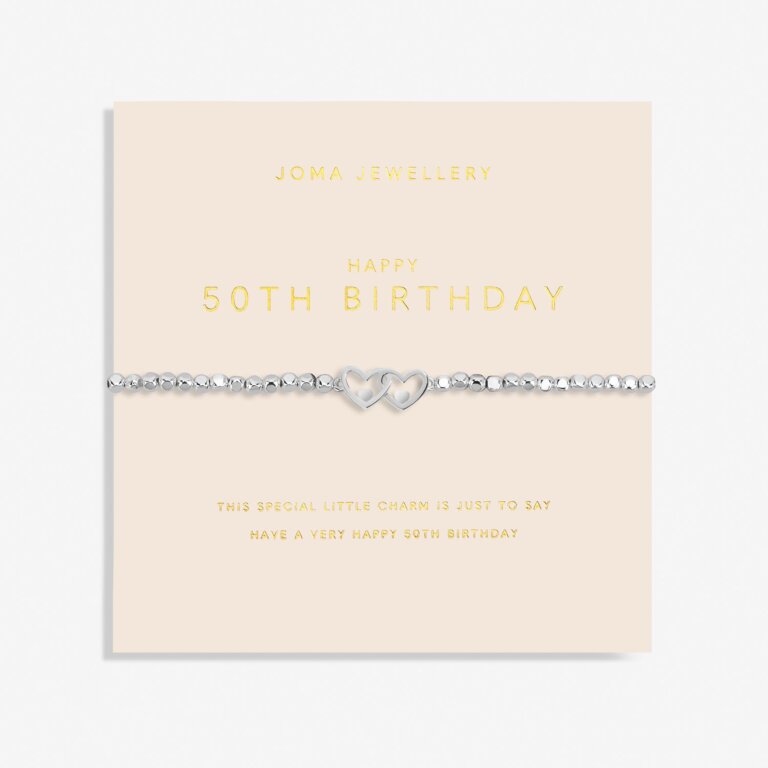 Joma Jewellery Forever Yours 50th Birthday Silver Plated Bracelet