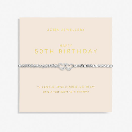 Joma Jewellery Forever Yours 50th Birthday Silver Plated Bracelet
