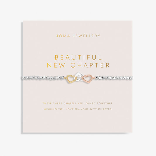 Forever Yours Beautiful New Chapter Silver, Gold Plated & Rose Gold Plated Bracelet