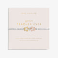 Forever Yours Best Teacher Ever Silver, Gold Plated & Rose Gold Plated Bracelet