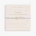 Forever Yours Dream Believe Achieve Silver, Gold Plated & Rose Gold Plated Bracelet
