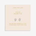 Joma Jewellery Forever Yours Earrings Amazing Auntie Silver Plated Earrings