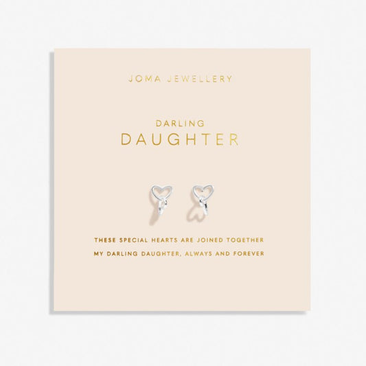 Joma Jewellery Forever Yours Earrings Darling Daughter Silver Plated Earrings