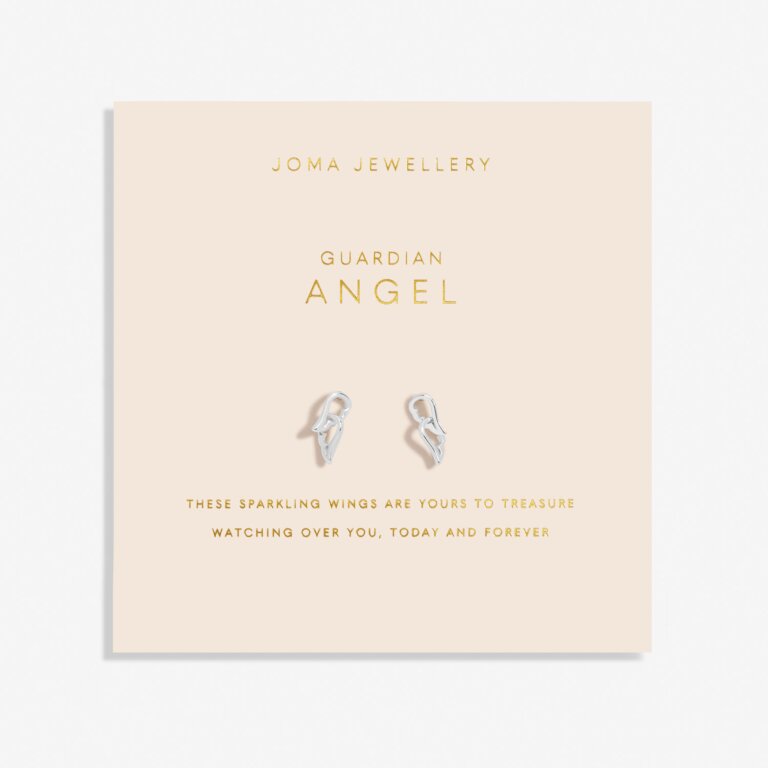 Joma Jewellery Forever Yours Earrings Guardian Angel Silver Plated Earrings