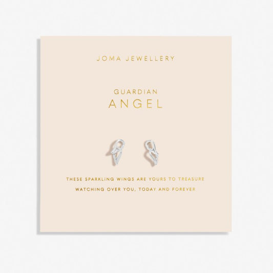 Joma Jewellery Forever Yours Earrings Guardian Angel Silver Plated Earrings