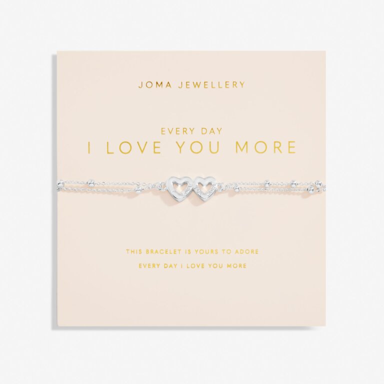 Joma Jewellery Forever Yours Love Collection Every Day I Love You More Silver Plated Bracelet