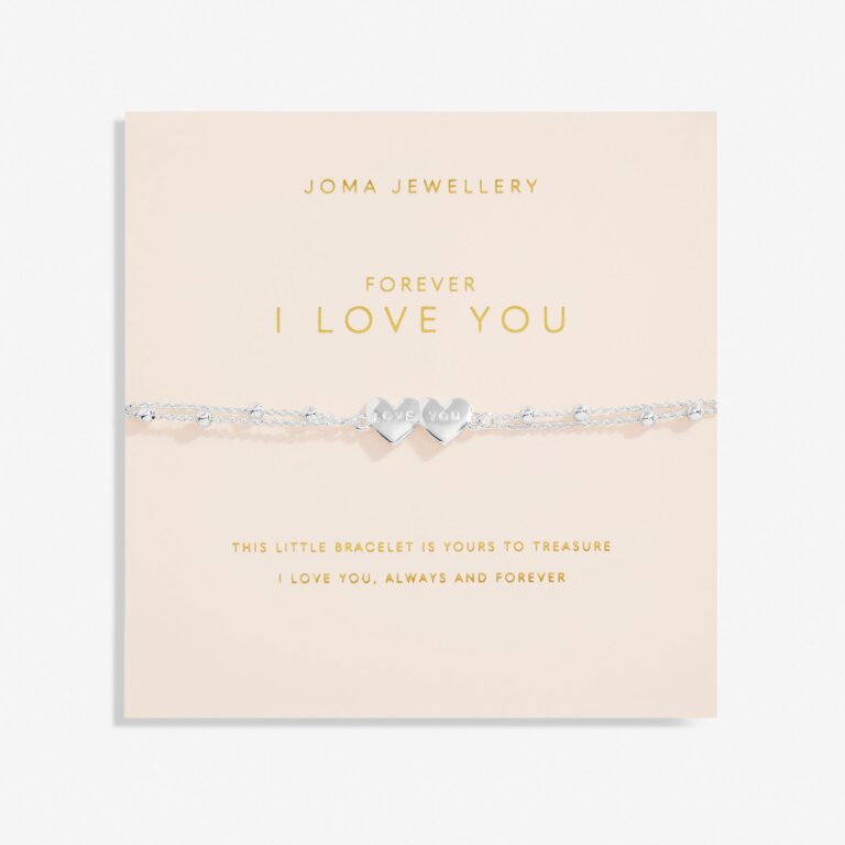 Joma Jewellery Forever Yours Love Collection Forever I Love You Silver Plated Bracelet