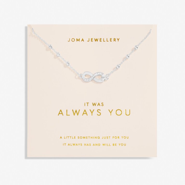 Joma Jewellery Forever Yours Love Collection It Was Always You Silver Plated Necklace