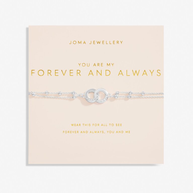 Joma Jewellery Forever Yours Love Collection You Are My Forever And Always Silver Plated Bracelet