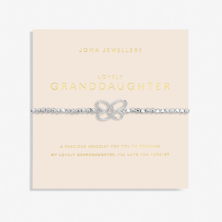 Joma Jewellery Forever Yours Lovely Granddaughter Silver Plated Bracelet