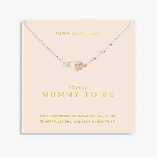 Joma Jewellery Forever Yours Necklace Lovely Mummy To Be Silver And Rose Gold Plated Necklace