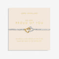 Joma Jewellery Forever Yours So Very Proud Of You Silver And Gold Plated Bracelet