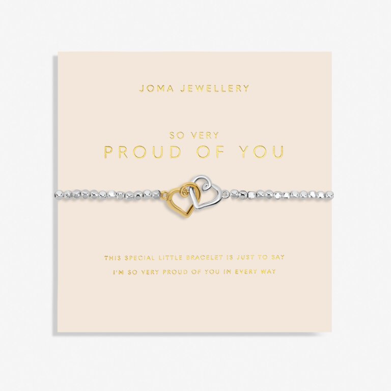 Joma Jewellery Forever Yours So Very Proud Of You Silver And Gold Plated Bracelet