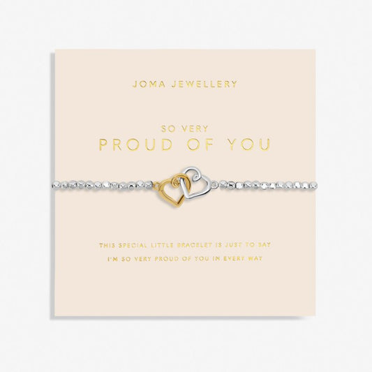 Joma Jewellery Forever Yours So Very Proud Of You Silver And Gold Plated Bracelet