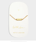 Signet Bracelet With Love Gold Plated Bracelet