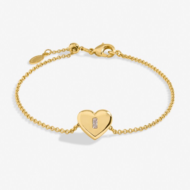 Joma Jewellery Gem Glow Heart Cz Gold Plated Bracelet