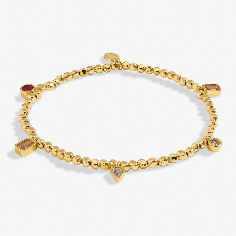 Joma Jewellery Gem Glow Multi Gem Gold Plated Bracelet