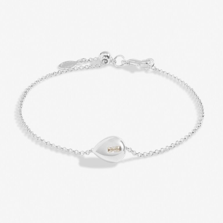 Joma Jewellery Gem Glow Teardrop Cz Silver Plated Bracelet