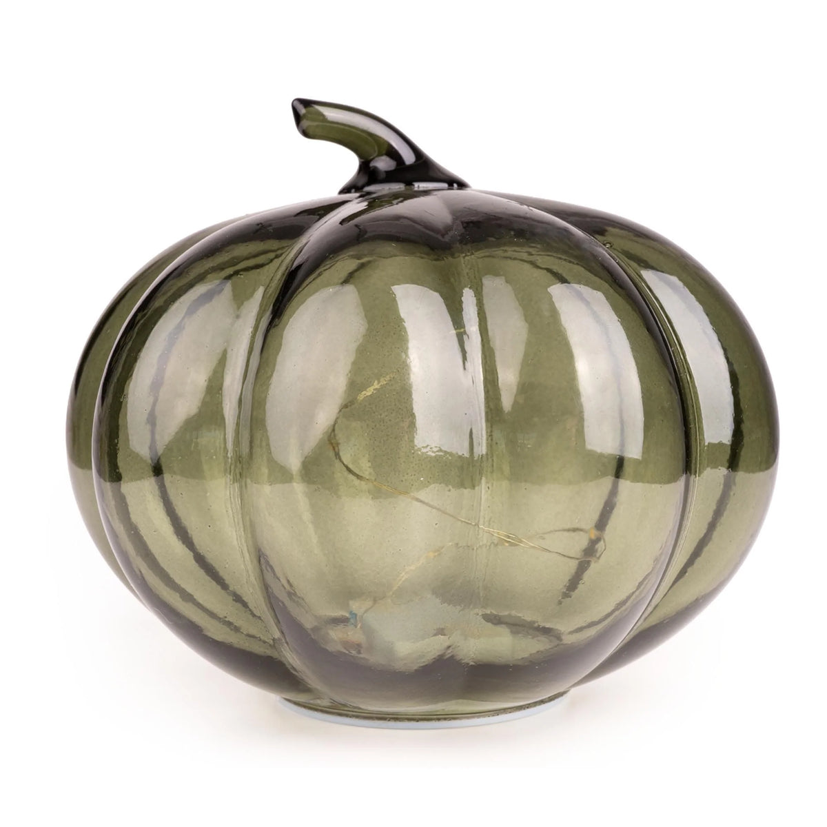 Glass Pumpkin Light Green
