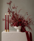 Glo & Nest Burgundy Dusk LED Taper Candles Set of 2