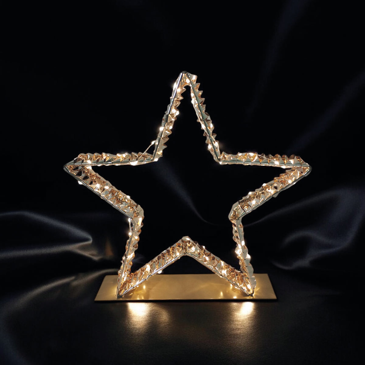 Gold Foil Star LED Christmas Decoration