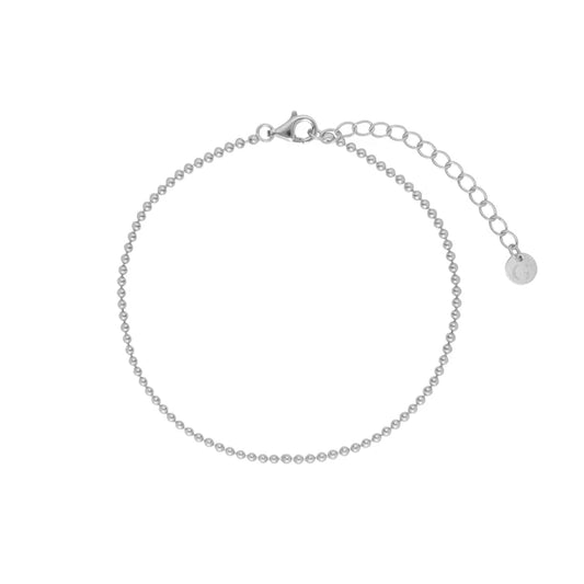 Gold Trip Beaded Bracelet Rhodium Plated Sterling Silver