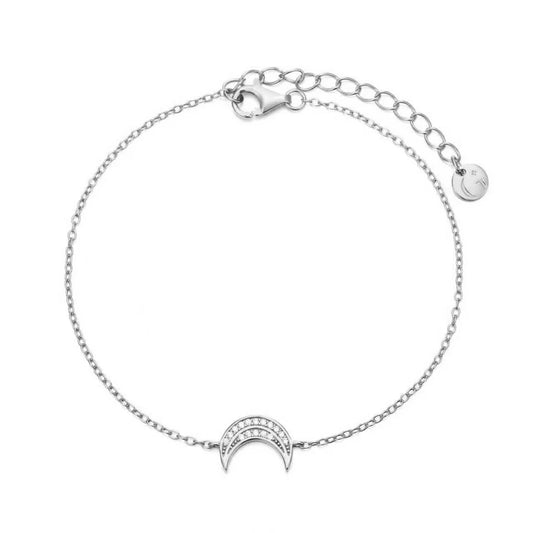 Gold Trip Celestial Moon Bracelet Sterling Silver
